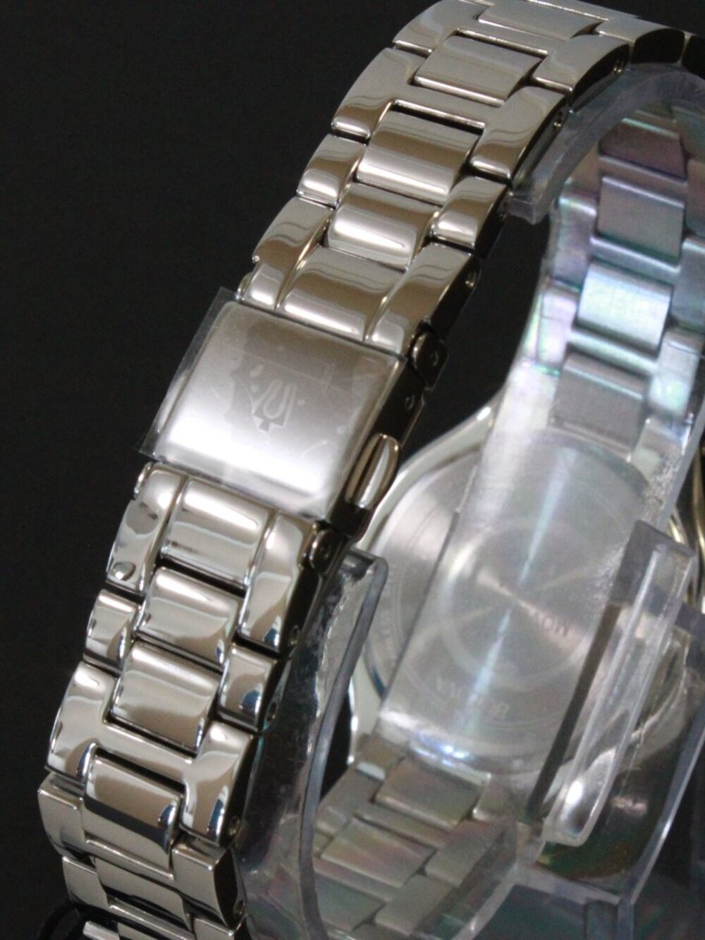Bulova Classic Quartz Watch Black MOP Dial Crystal Bezel And Indices 30mm - Picture 11 of 13